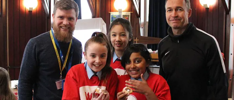School children from Archbishop Temple