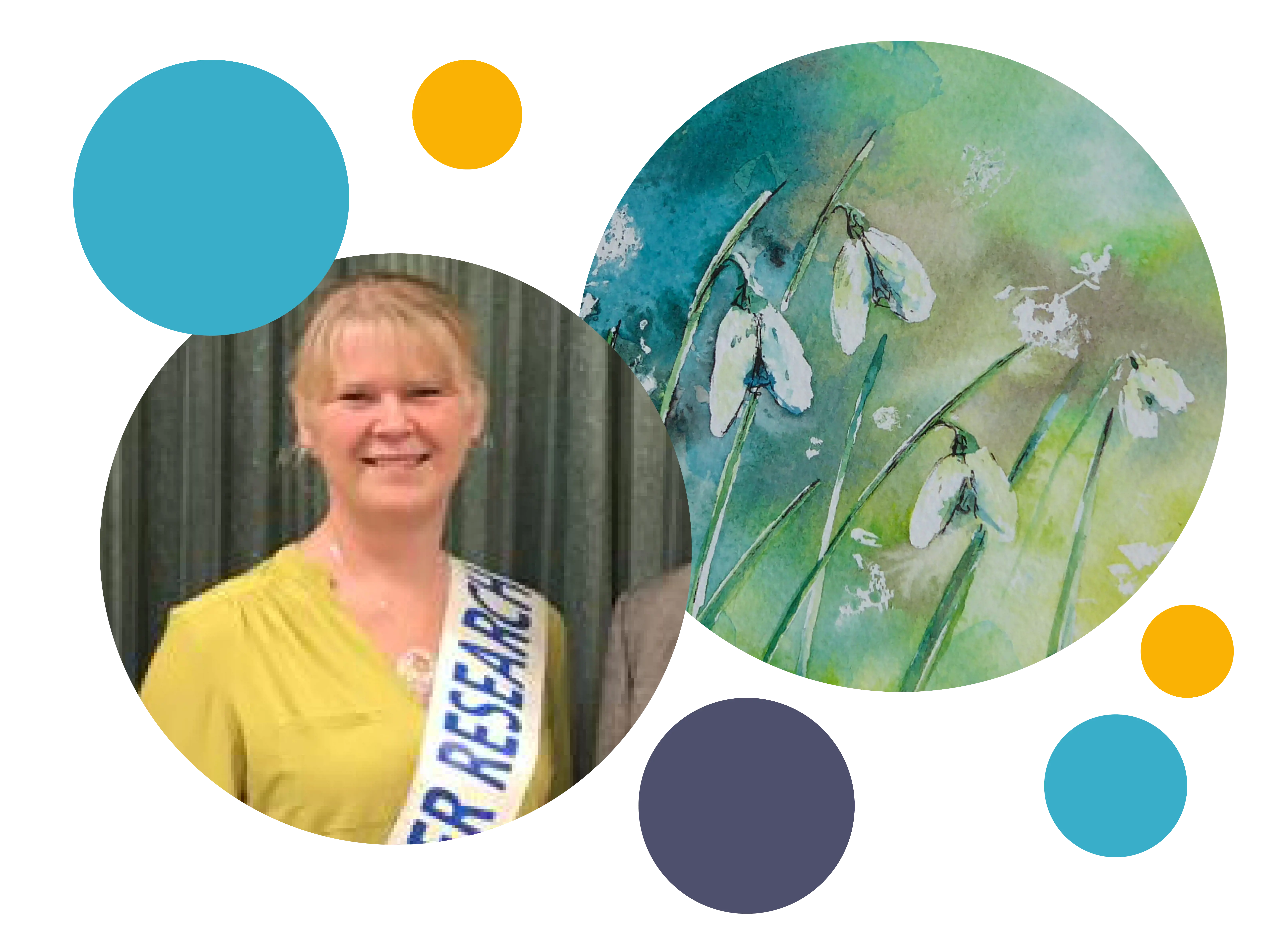 Sharon and artwork 