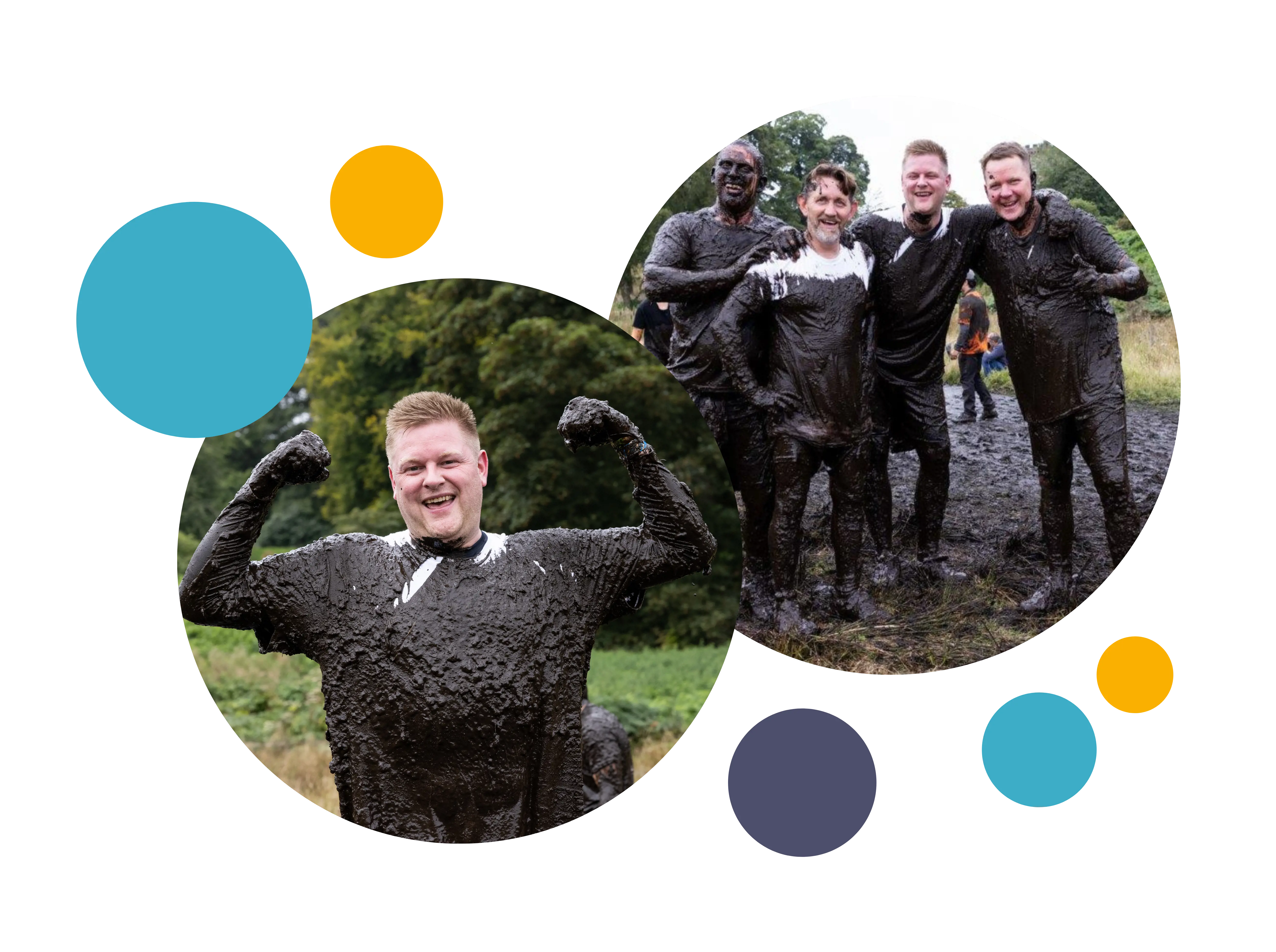 MC Construction staff taking on tough mudder obstacles 