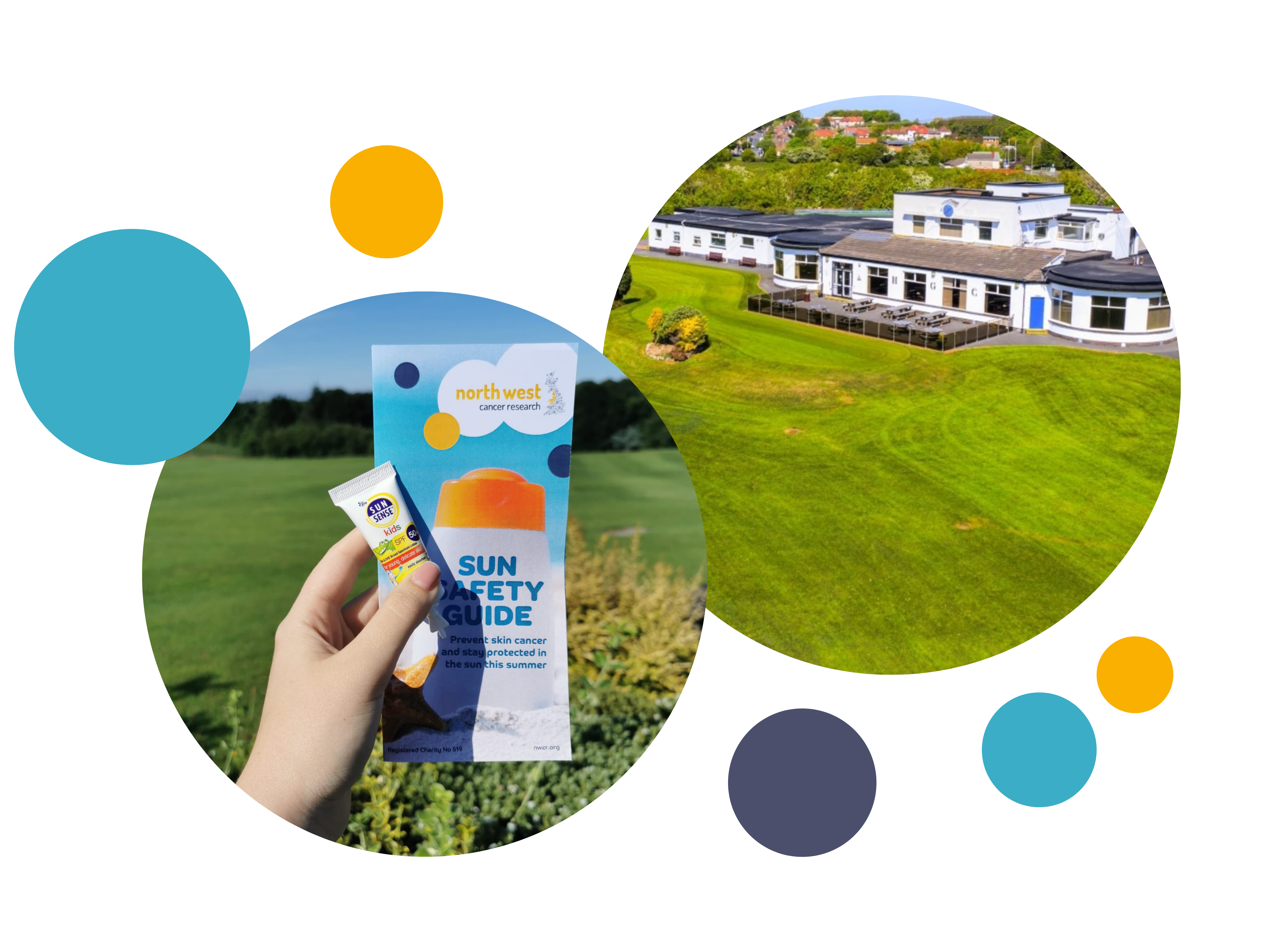 sun cream samples at Heysham Golf Club 