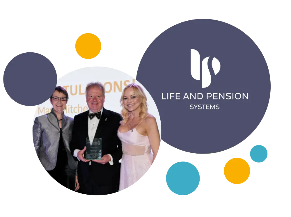 Mark Mitchell receiving his award 