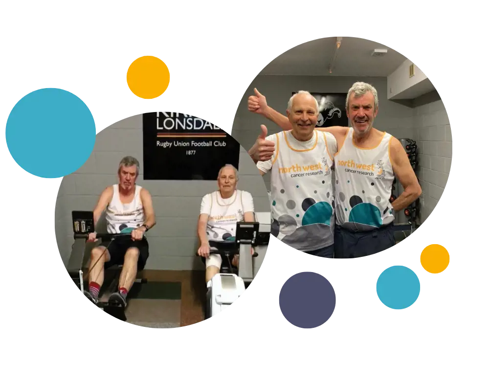David Higson and Richard Day cycling 1 million metres 