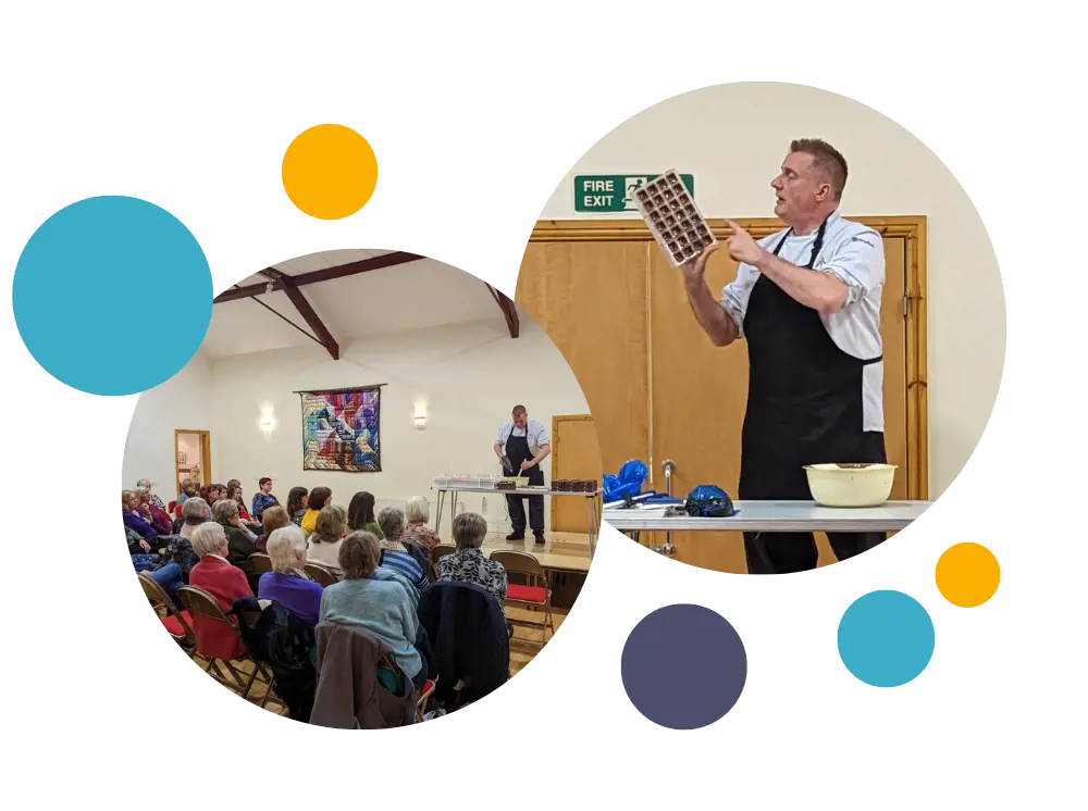 Barbon chocolatier and audience 