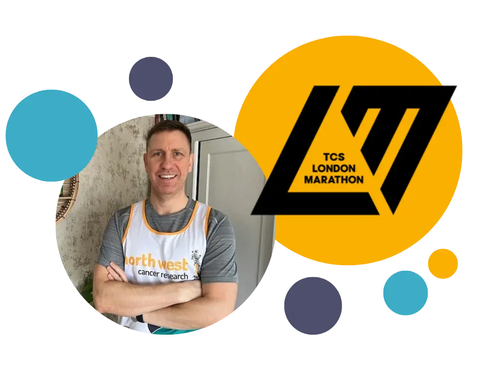 kevin white and london marathon logo 