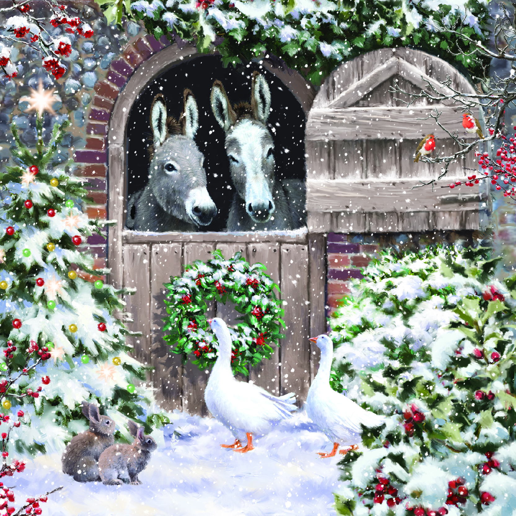 Snowy Stable