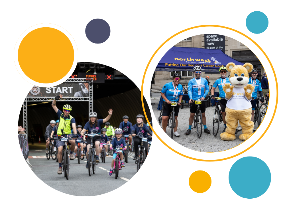 Hoper Bear with cycling club