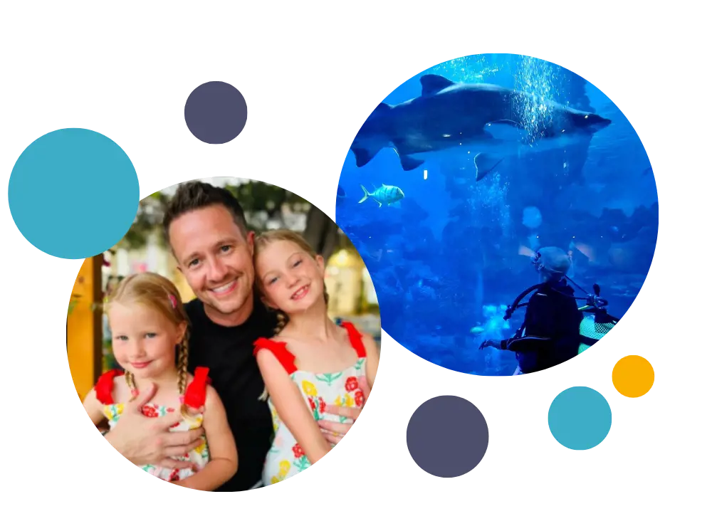 Dan and his two daughters 