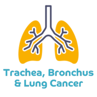 trachea bronchus and lung cancer icon