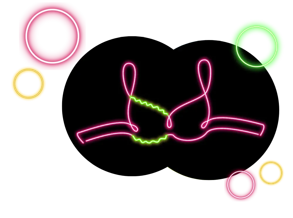 neon bra sign 