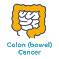 colon or bowel cancer icon