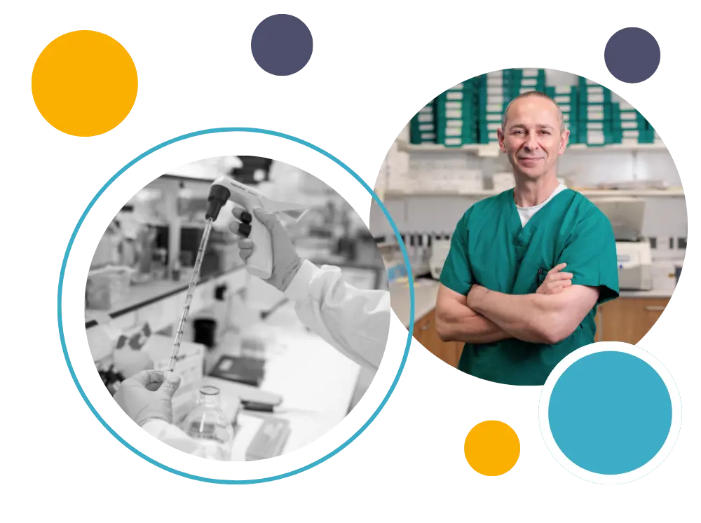 Dr Séamus Coyle in the biobank